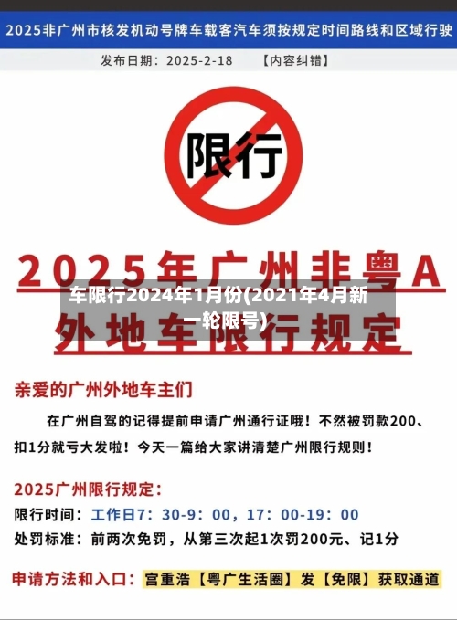 车限行2024年1月份(2021年4月新一轮限号)