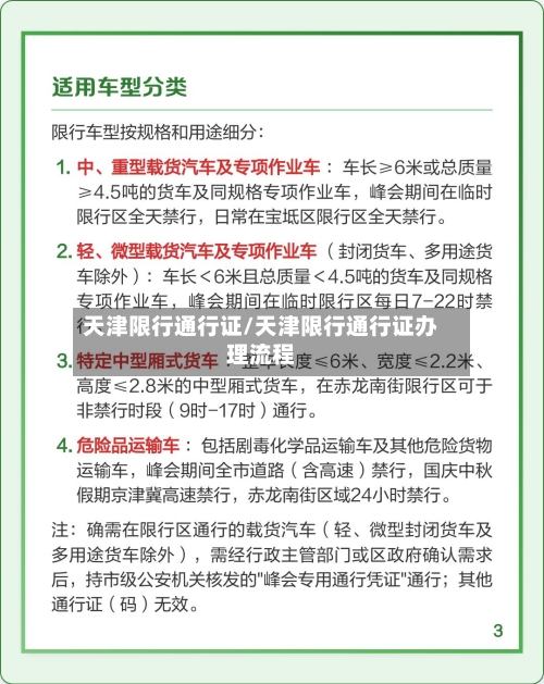 天津限行通行证/天津限行通行证办理流程-第3张图片