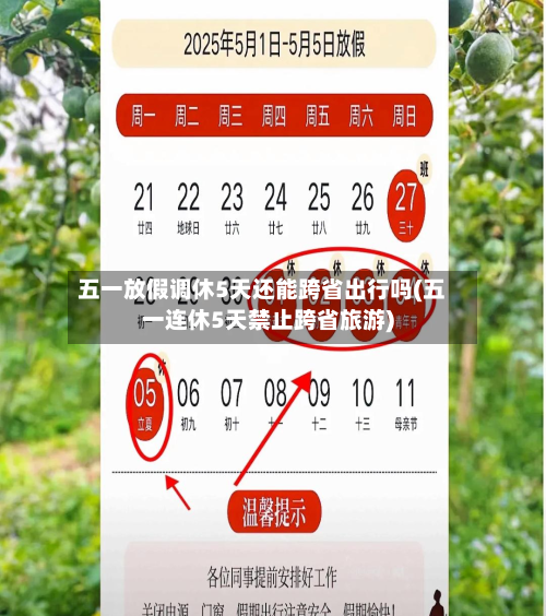 五一放假调休5天还能跨省出行吗(五一连休5天禁止跨省旅游)-第2张图片