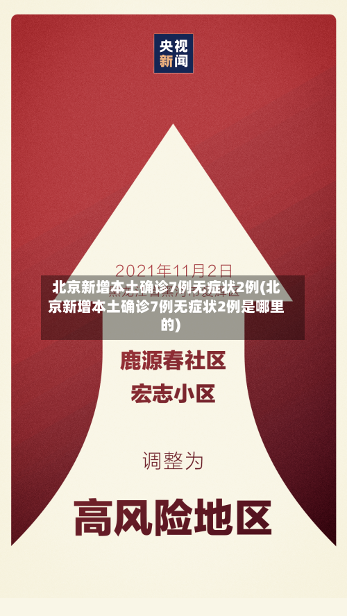 北京新增本土确诊7例无症状2例(北京新增本土确诊7例无症状2例是哪里的)