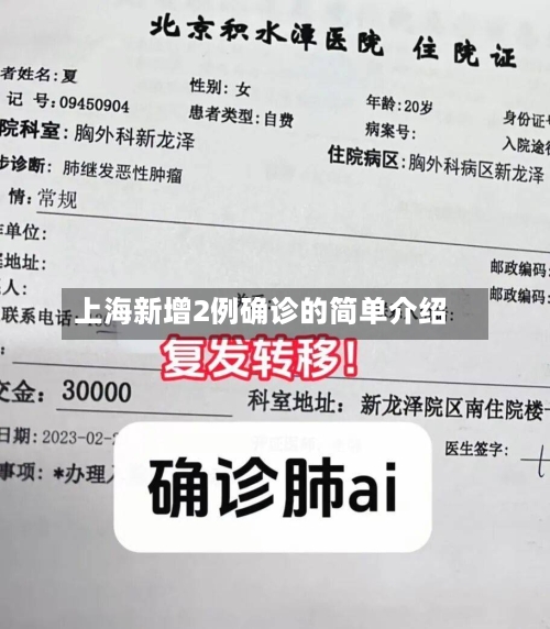 上海新增2例确诊的简单介绍