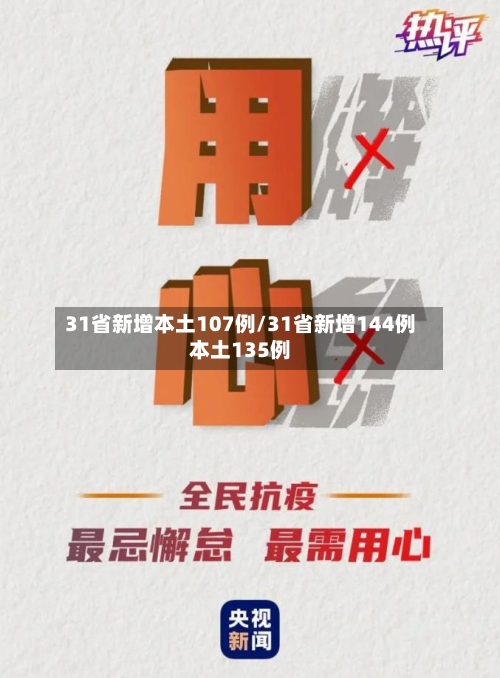 31省新增本土107例/31省新增144例本土135例-第2张图片