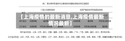 【上海疫情的最新消息,上海疫情最新情况最新】