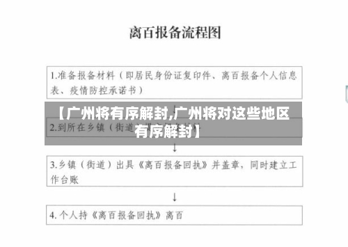 【广州将有序解封,广州将对这些地区有序解封】-第2张图片