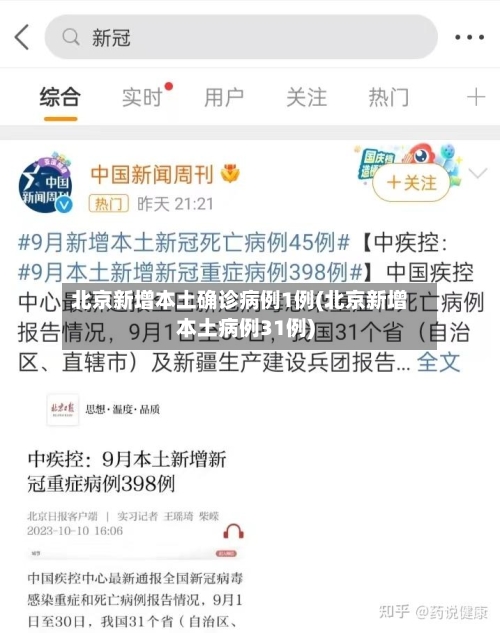 北京新增本土确诊病例1例(北京新增本土病例31例)