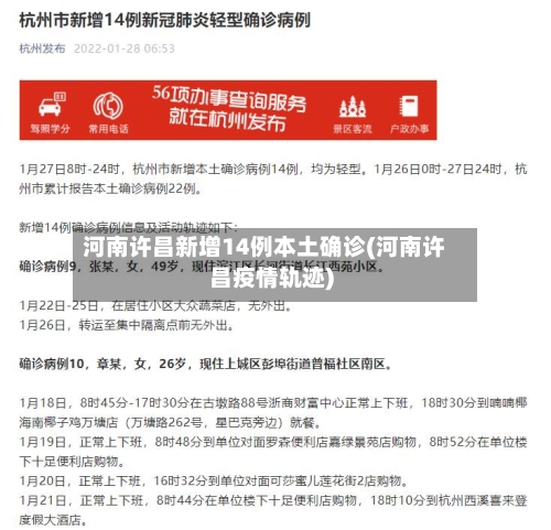 河南许昌新增14例本土确诊(河南许昌疫情轨迹)