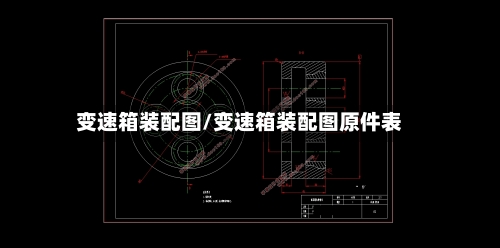 变速箱装配图/变速箱装配图原件表-第3张图片